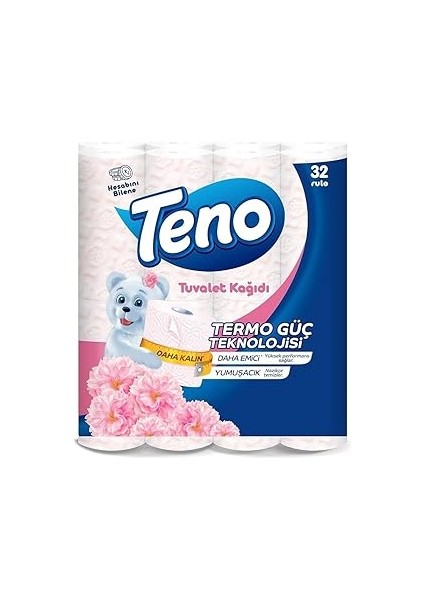 Teno Pudra Kokulu Tuvalet Kağıdı 32 Adet