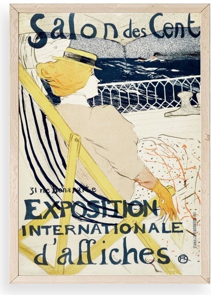 Henri Toulouse-Lautrec Ahşap Çerçeveli Tablo