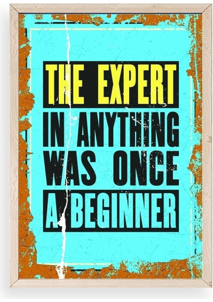 Motto Ahşap Çerçeveli Tablo