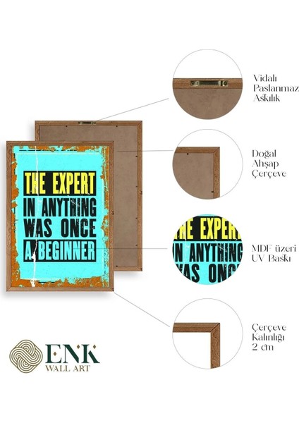 Motto Ahşap Çerçeveli Tablo fırsatları