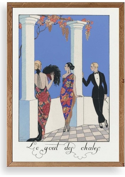 George Barbier Ahşap Çerçeveli Tablo