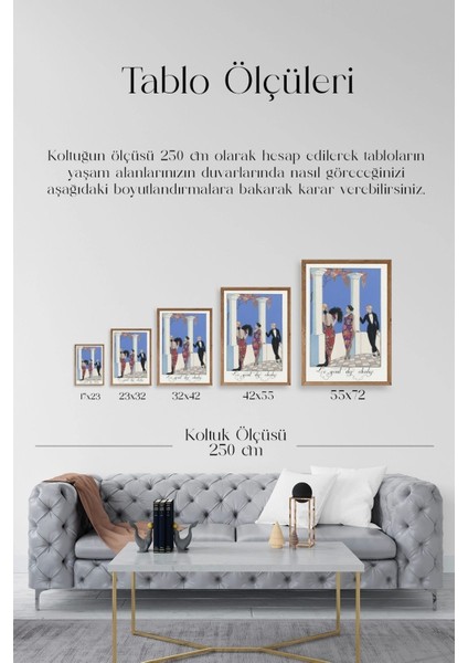 George Barbier Ahşap Çerçeveli Tablo indirimleri