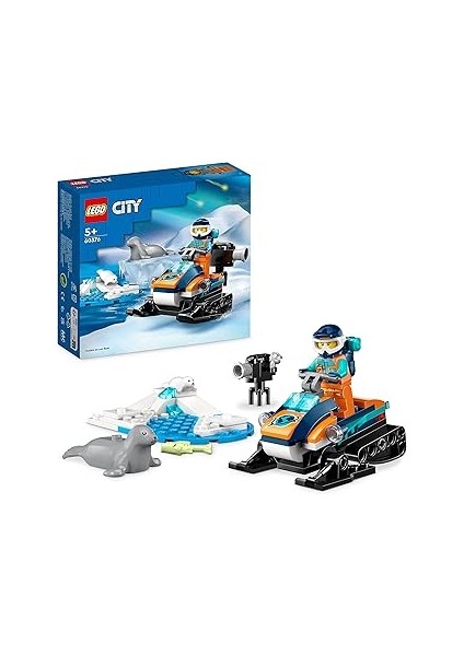 City Kutup Kâşifi Motorlu Kızağı 60376 Oyuncak Yapım Seti (70 Parça)