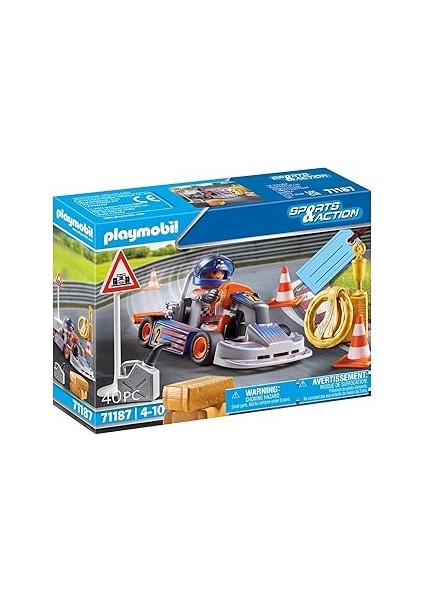 Playmobil Sports&action 71187 Yarış Arabası, Zafer Çelengi ve Daha Birçok Aksesuar Parçası Ile, 4 Y
