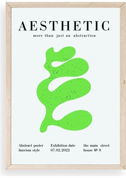 Modern Ahşap Çerçeveli Tablo