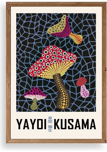Yayoi Kusama Ahşap Çerçeveli Tablo