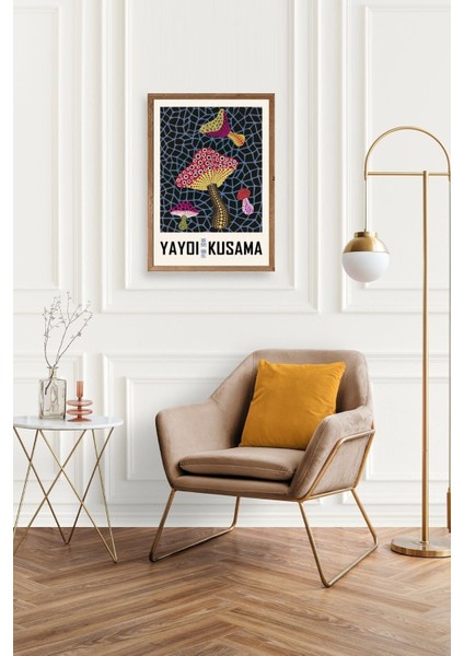 Yayoi Kusama Ahşap Çerçeveli Tablo fiyatları