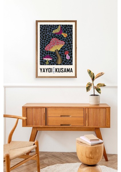 Yayoi Kusama Ahşap Çerçeveli Tablo modelleri