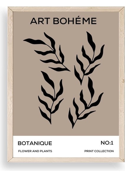 Art Boheme Ahşap Çerçeveli Tablo