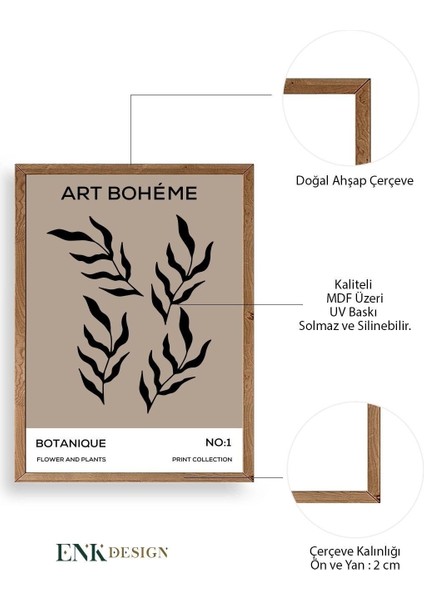 Art Boheme Ahşap Çerçeveli Tablo fırsatları