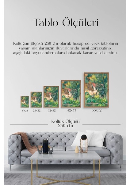 Paul Cezenne Kalender Ahşap Çerçeveli Tablo indirimleri