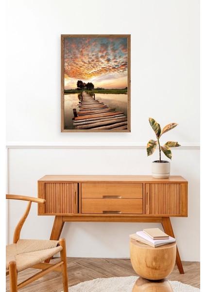 Manzara Doğa Ahşap Çerçeveli Tablo fiyatları