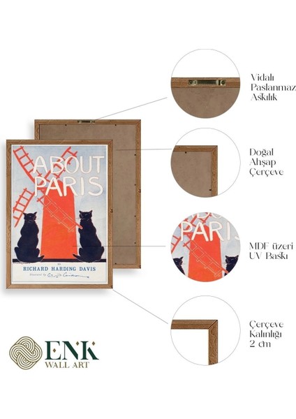 Richard Harding Davis Ahşap Çerçeveli Tablo modelleri