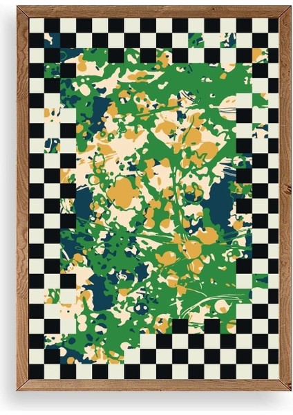 Desen Ahşap Çerçeveli Tablo