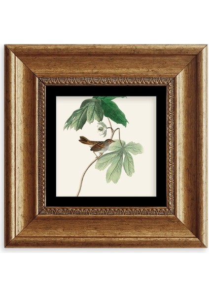 Yapraklar Çerçeveli Taş Tablo