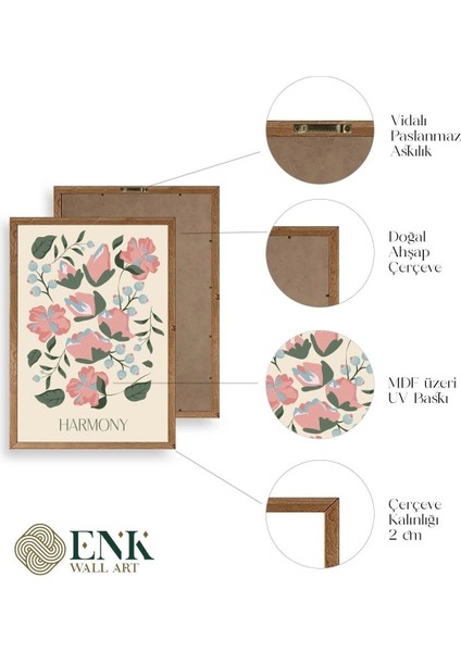 Harmony Ahşap Çerçeveli Tablo fırsatları