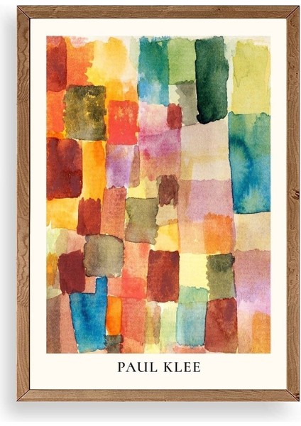 Paul Klee Ahşap Çerçeveli Tablo