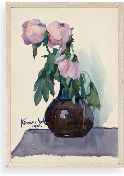 Kövári Ka?marik Ahşap Çerçeveli Tablo