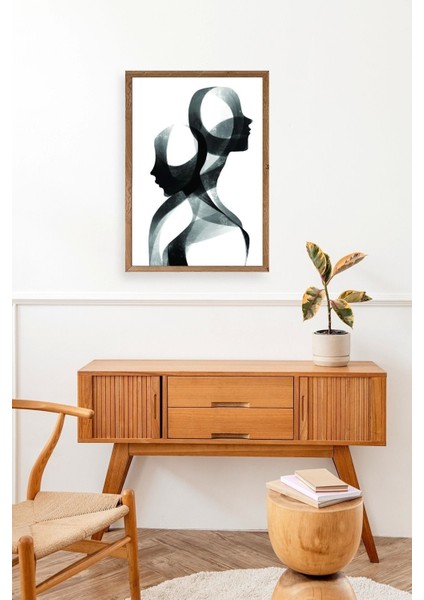 Soyut Ahşap Çerçeveli Tablo modelleri