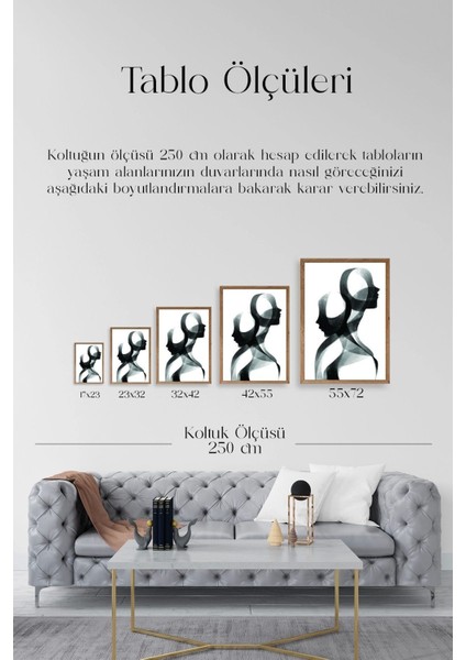 Soyut Ahşap Çerçeveli Tablo indirimleri