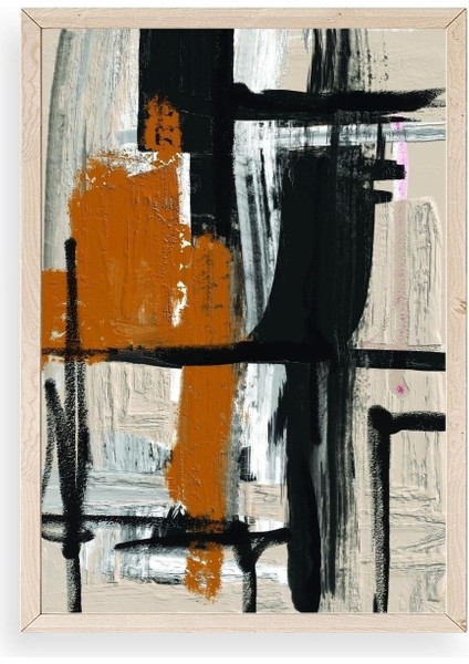 Modern Ahşap Çerçeveli Tablo