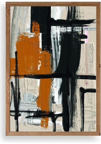 Modern Ahşap Çerçeveli Tablo