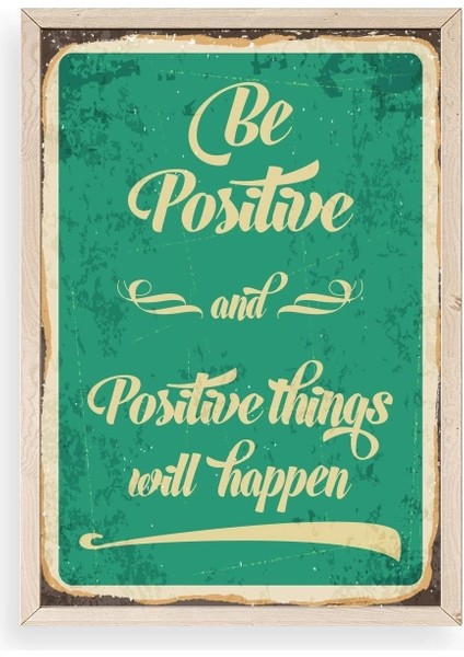 Motto Ahşap Çerçeveli Tablo