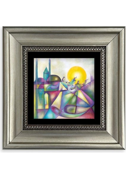 Mevlana Mevlevi Çerçeveli Taş Tablo