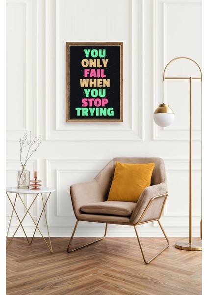 Motto Ahşap Çerçeveli Tablo fiyatları