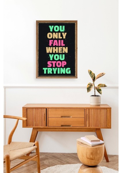 Motto Ahşap Çerçeveli Tablo modelleri