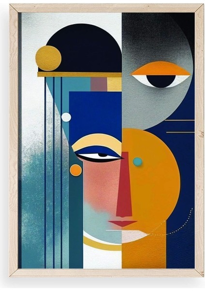 Modern Ahşap Çerçeveli Tablo