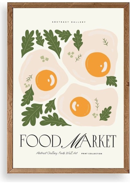 Yumurta Ahşap Çerçeveli Tablo