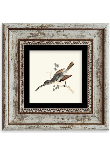 Uzun Gaga Çerçeveli Taş Tablo