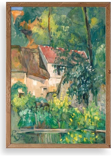 Paul Cezenne Kalender Ahşap Çerçeveli Tablo