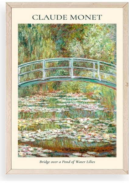 Claude Monet Ahşap Çerçeveli Tablo