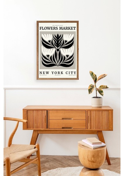 Çiçek Ahşap Çerçeveli Tablo modelleri