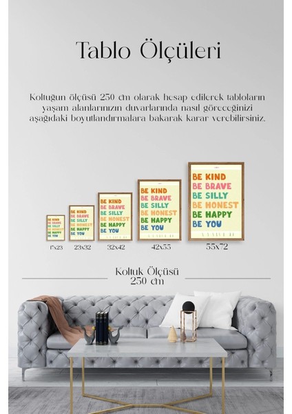 Motto Ahşap Çerçeveli Tablo indirimleri