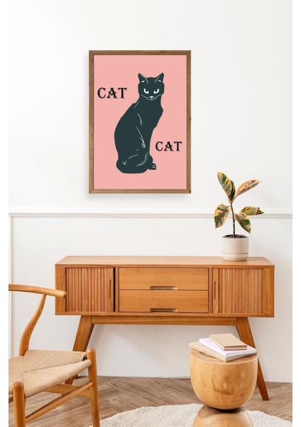 Cat Ahşap Çerçeveli Tablo modelleri