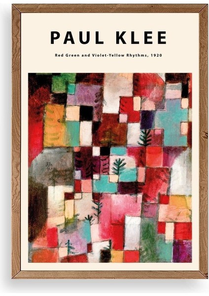 Paul Klee Ahşap Çerçeveli Tablo