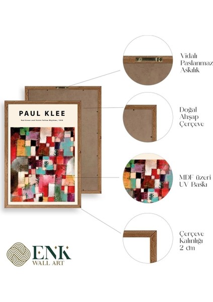 Paul Klee Ahşap Çerçeveli Tablo fırsatları
