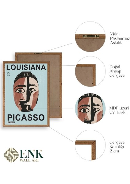 Picasso Ahşap Çerçeveli Tablo fırsatları