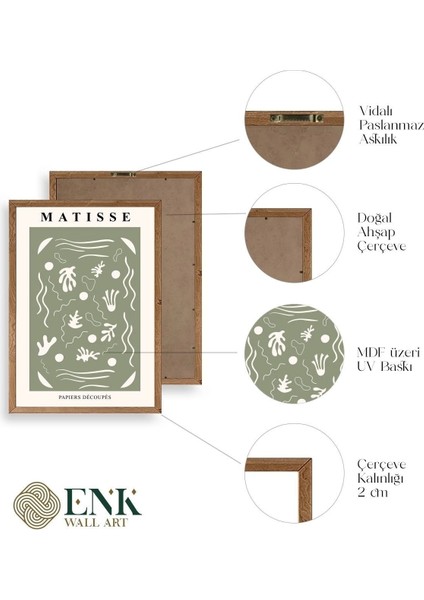 Matisse Ahşap Çerçeveli Tablo fırsatları