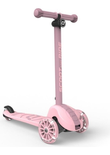 Highwaykick 3s Çocuk Scooterı, Rose - LED Tekerlekli, Katlanabilir ve Ayarlanabilir