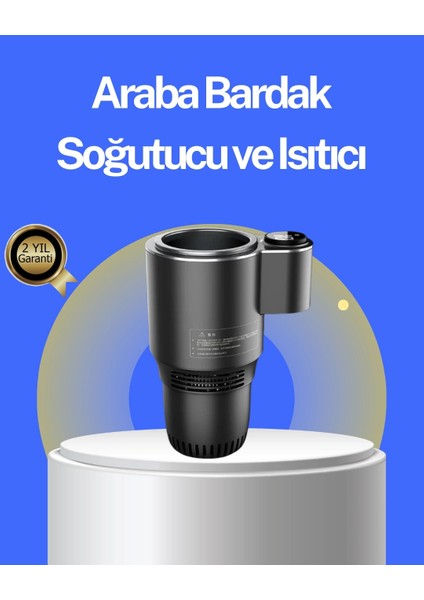 Buğz Araç Içi Isıtıcı Soğutucu Bardaklık 60°c Isıtma -4°c Soğutma