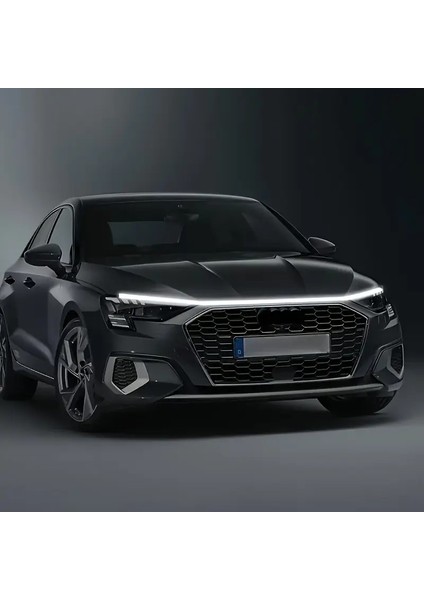 Hyundai Elantra Uyumlu Izgara Üstü Kaput Ledi,gündüz Ledi Silikon 150CM Beyaz
