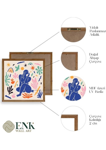 Kadın Ahşap Çerçeveli Tablo indirimleri