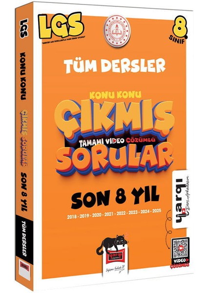 Yargı Ders Arkadaşım 8.sınıf Lgs 2018-2025 Tüm Dersler Konu Konu Son 8 Yıl Çıkmış Sorular
