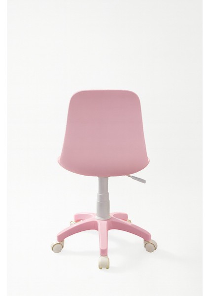Abant Pembe Çalışma Sandalyesi | Minderli | Ayarlanabilir Döner Tekerlekli Öğrenci & Ofis Sandalyesi modelleri