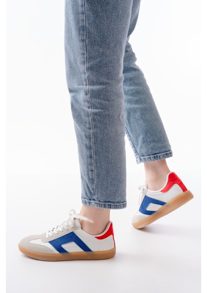 ZRİN-5007 Premium Beyaz Garni Bağcıklı Kadın Sneaker fiyatları