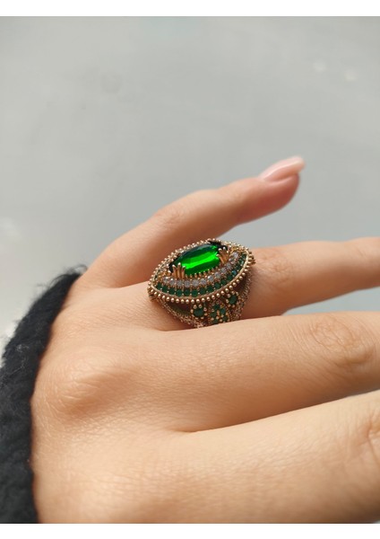 925 Ayar Gümüş Bronz Hürrem Model Yüzük